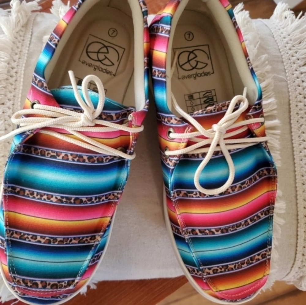 Leopard and scrape everglades shoes